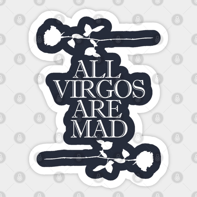 All Virgos Are Mad - 80's Design Tribute Sticker by DankFutura